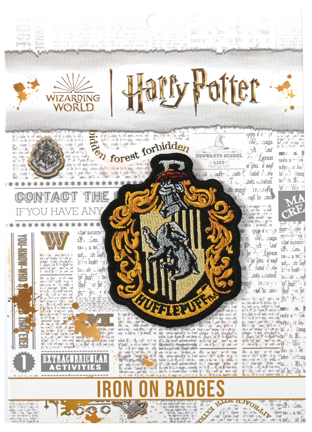 Harry Potter Hufflepuff Iron On Badge