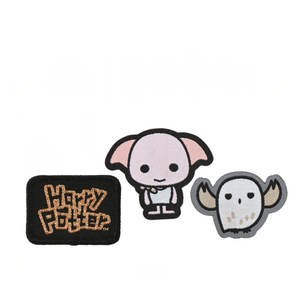 Harry Potter Dobby & Hedwig Mini Iron On Badge