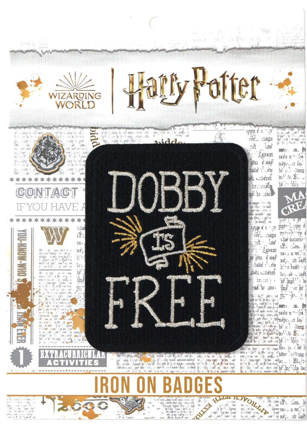 Harry Potter Free Dobby Iron On Badge