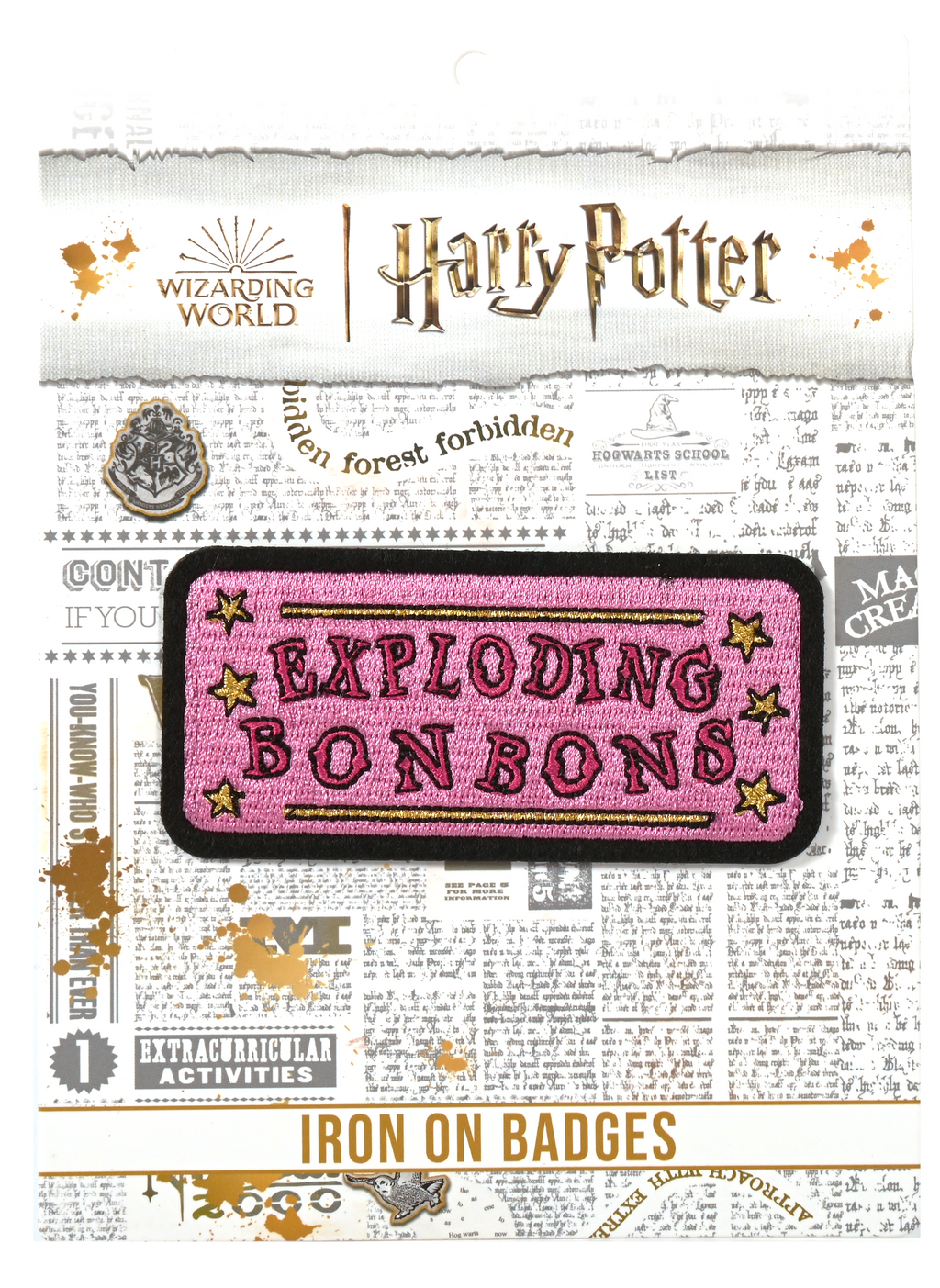 Harry Potter Exploding Bon Bons Iron On Badge