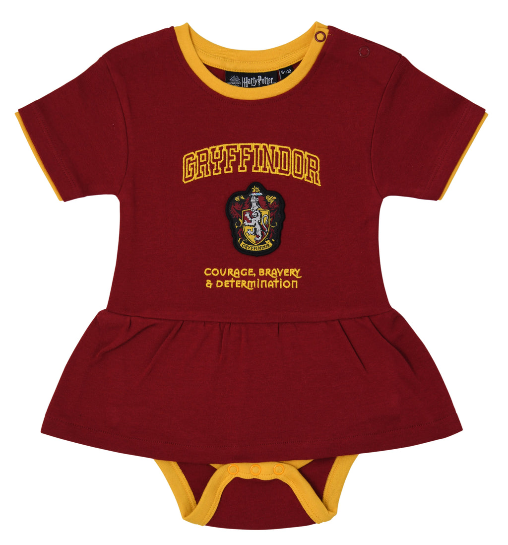 Gryffindor Printed Babygrow With Skirt