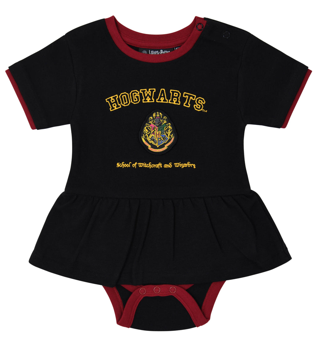 Hogwarts Printed Babygrow With Skirt
