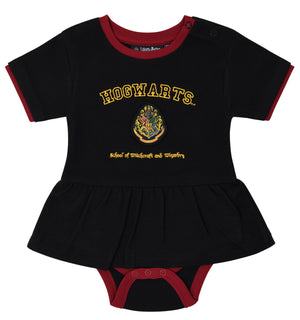 Hogwarts Printed Babygrow With Skirt