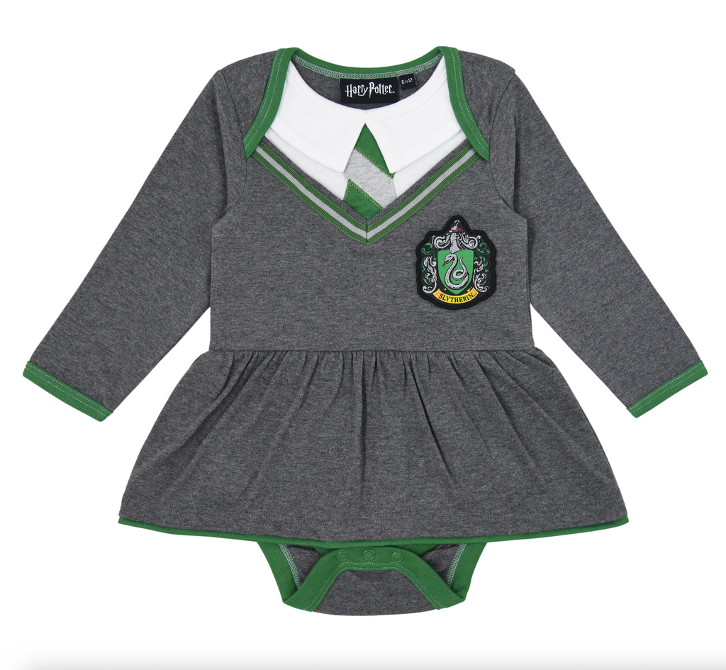Slytherin Uniform Babygrow with Skirt