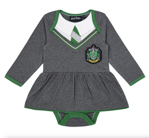Slytherin Uniform Babygrow with Skirt