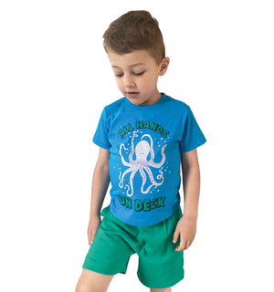 Fabric Flavours All Hands On Deck Octopus Short Set