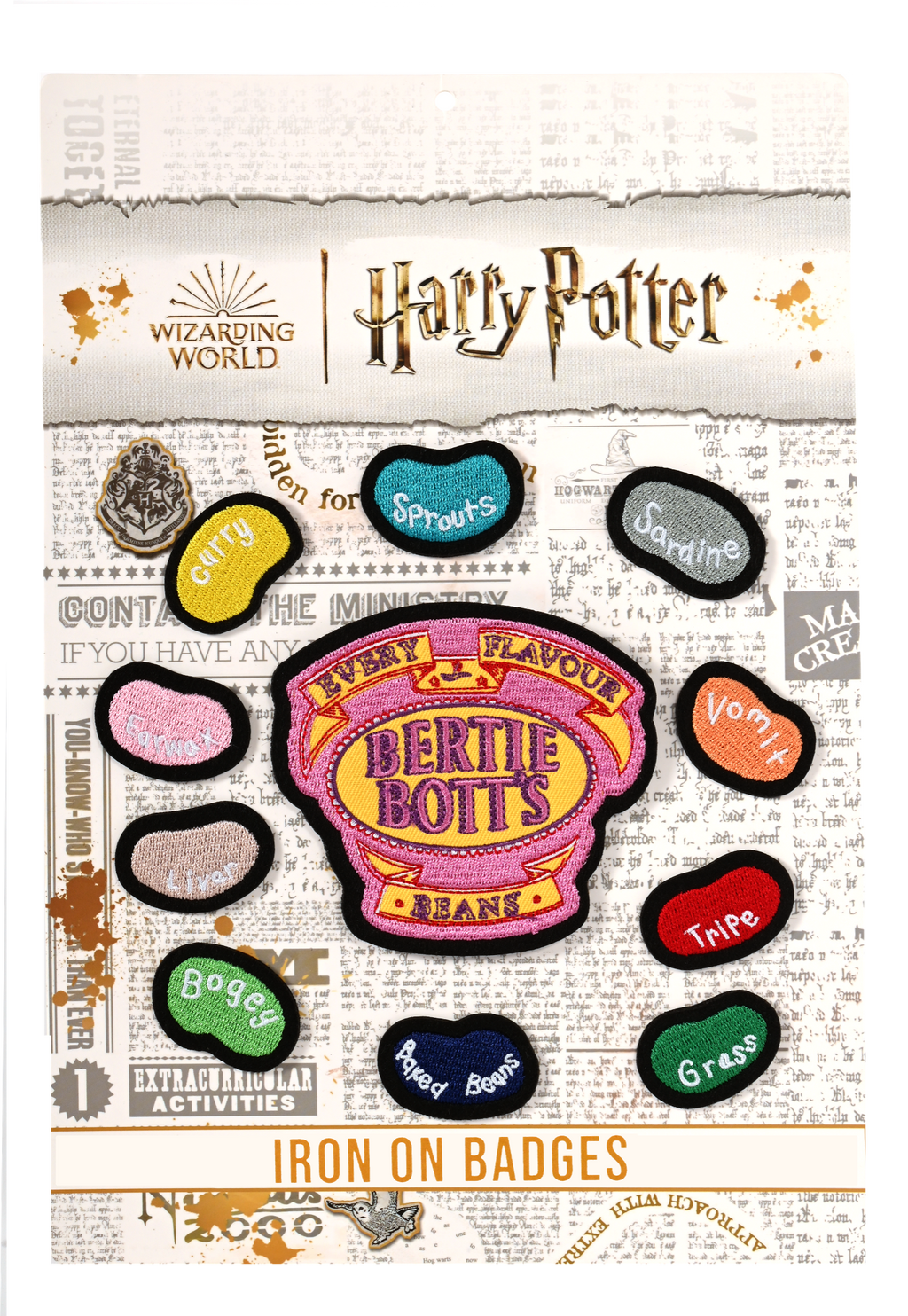 Harry Potter Bertie Botts Beans Multipicks Iron On Badge