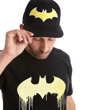 Men's Batman Gold Foil Drip Logo Tee