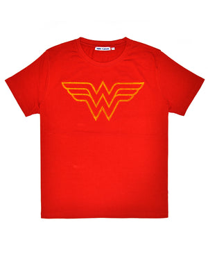 Women's Wonder Woman Tuft Logo Tee