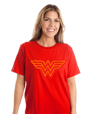 Women's Wonder Woman Tuft Logo Tee