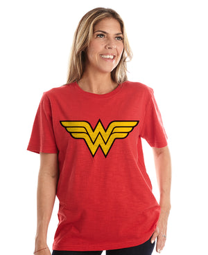 Women's Wonder Woman Logo Red Tee
