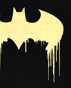 Batman Gold Foil Drip Logo