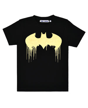 Batman Gold Foil Drip Logo