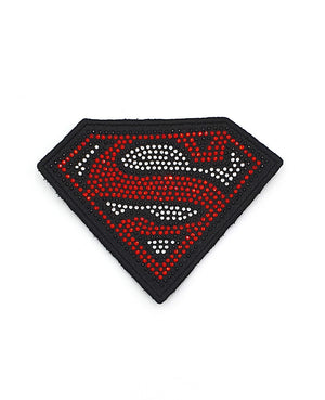 Mega Superman Rhinestone Badgeable