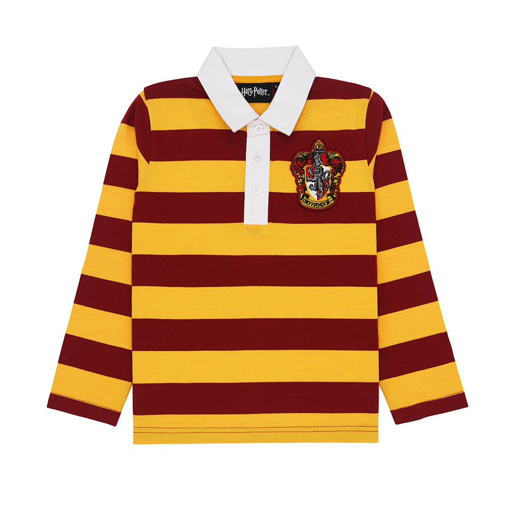 Gryffindor Rugby Kids Long Sleeve Stripe T-Shirt