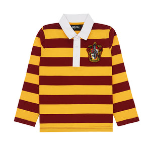 Kids Harry Potter Gryffindor Rugby Long Sleeve Stripe Tee