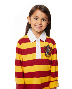 Kids Harry Potter Gryffindor Rugby Long Sleeve Stripe Tee