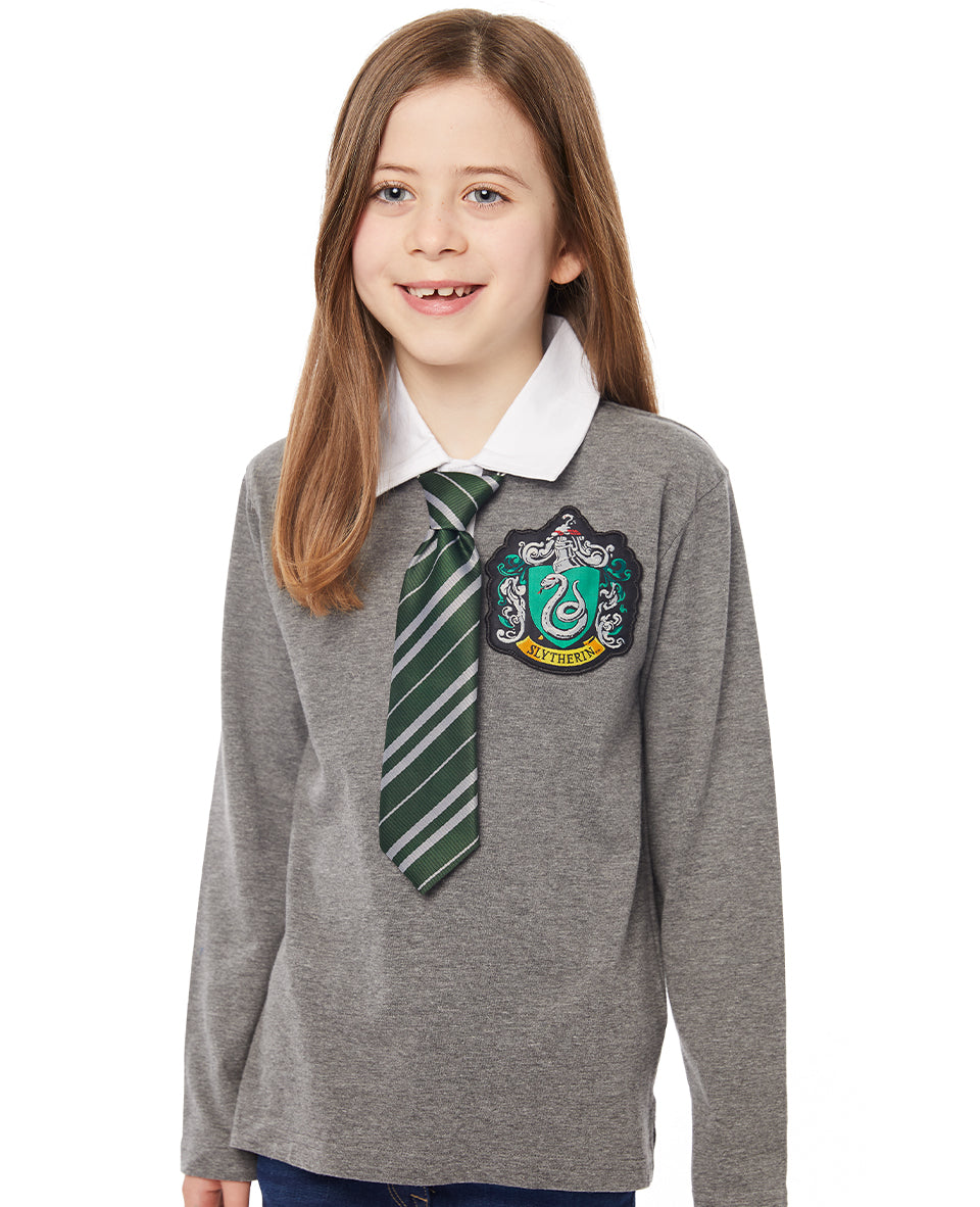 Slytherin Uniform Kids Long Sleeve T-Shirt