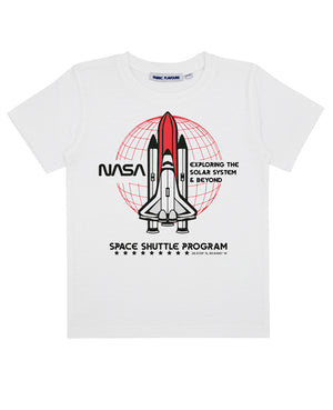 NASA Neon Red Space Shuttle Programme Tee