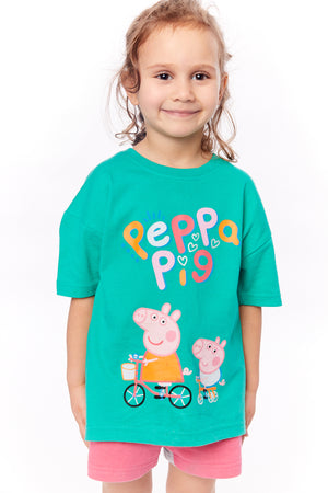 Peppa Pig Bike Over Sized T shirt