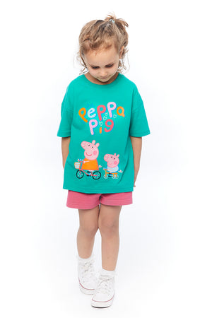 Peppa Pig Bike Over Sized T shirt