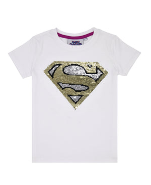 Supergirl Flip Sequin Tee