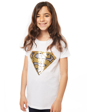 Supergirl Flip Sequin Tee