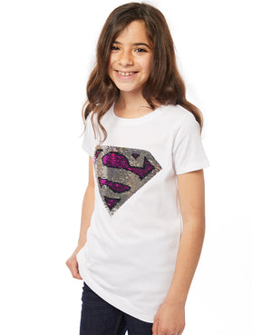 Supergirl Flip Sequin Tee