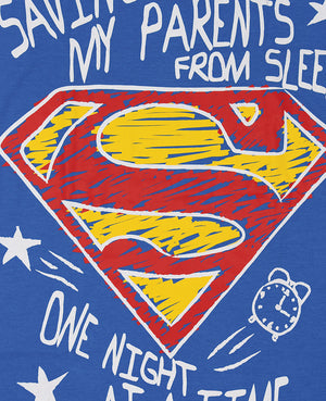 Superman Saving Parents From Sleep Blanket