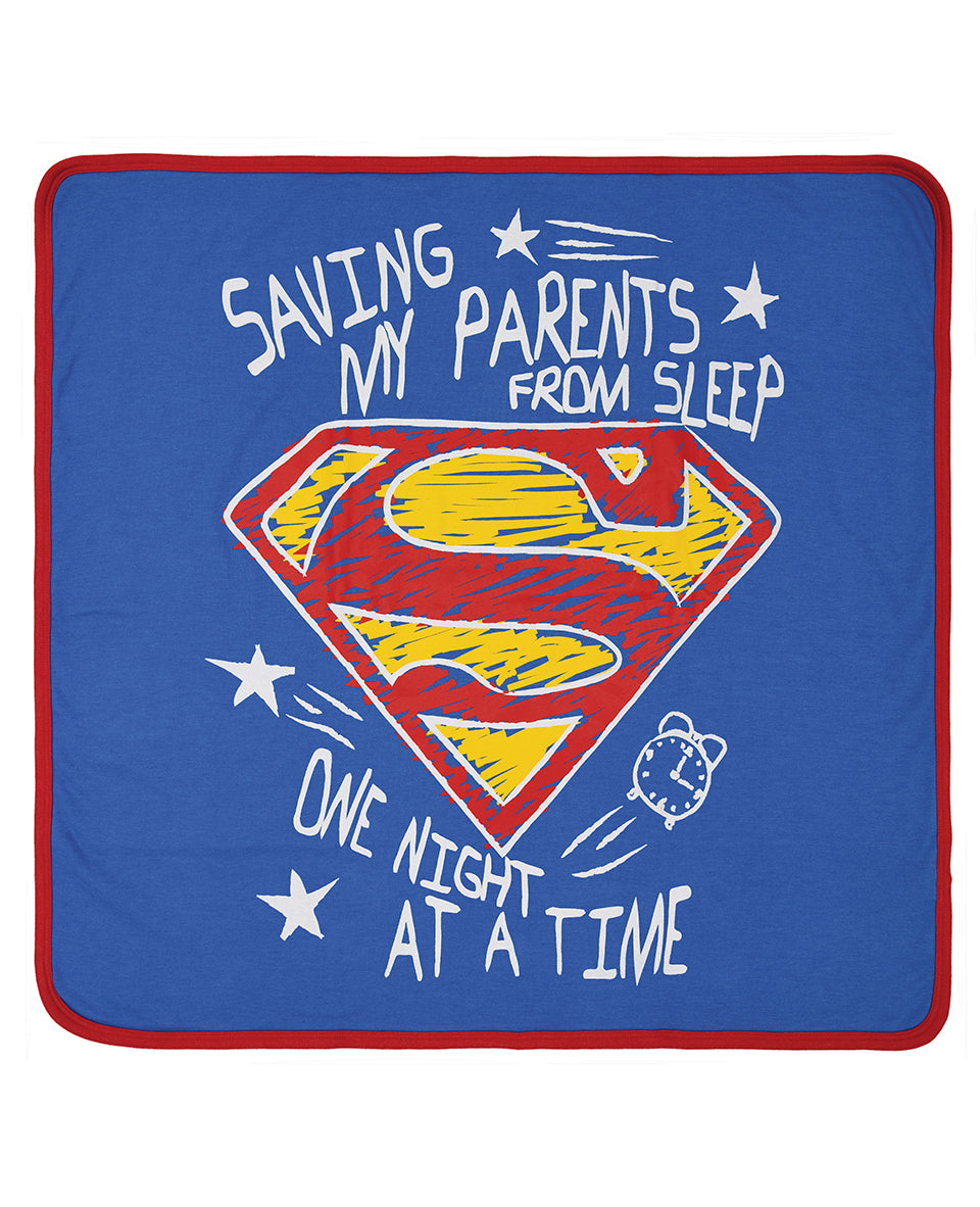 Superman Saving Parents From Sleep Blanket Fabric Flavours Superman saving parents from sleep blanket fabric flavours