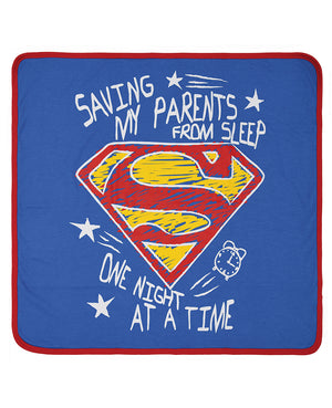 Superman Saving Parents From Sleep Blanket