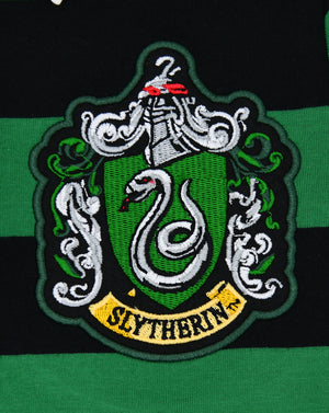 Kids Harry Potter Slytherin Rugby Long Sleeve Stripe Tee