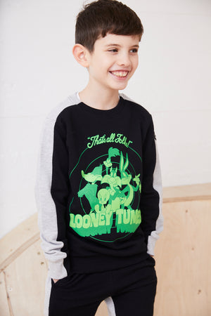 That’s All Folks Colour Block Sweat