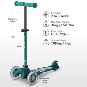 Mini Micro Eco Scooter - Green (Available in store collection only)