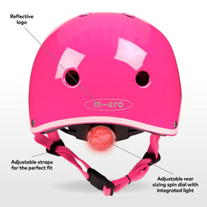 Micro Deluxe Helmet - Neon Pink ( Available in store collection only )