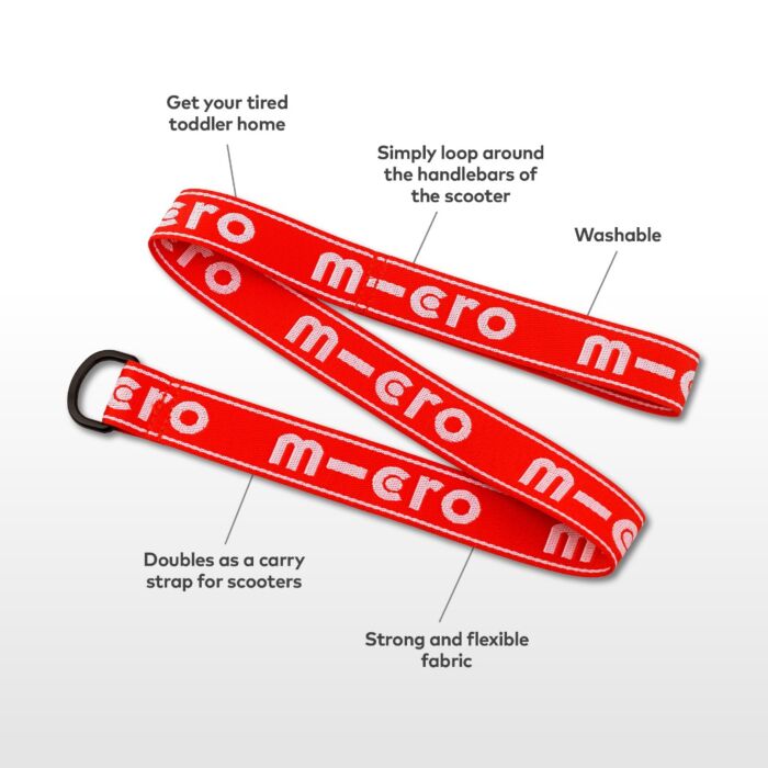 Micro Pull & Carry Strap - Red (Available in store collection only)