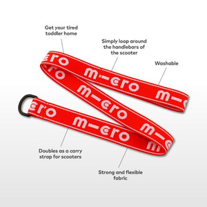 Micro Pull & Carry Strap - Red ( Available in store collection only )