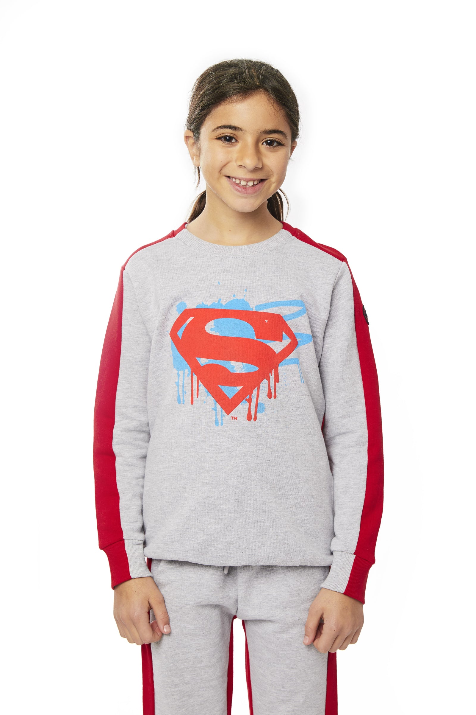 Superman Colour Block Sweatshirt Fabric Flavours