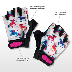 Micro Fingerless Scooter & Bike Gloves - Unicorn ( Available in store collection only )